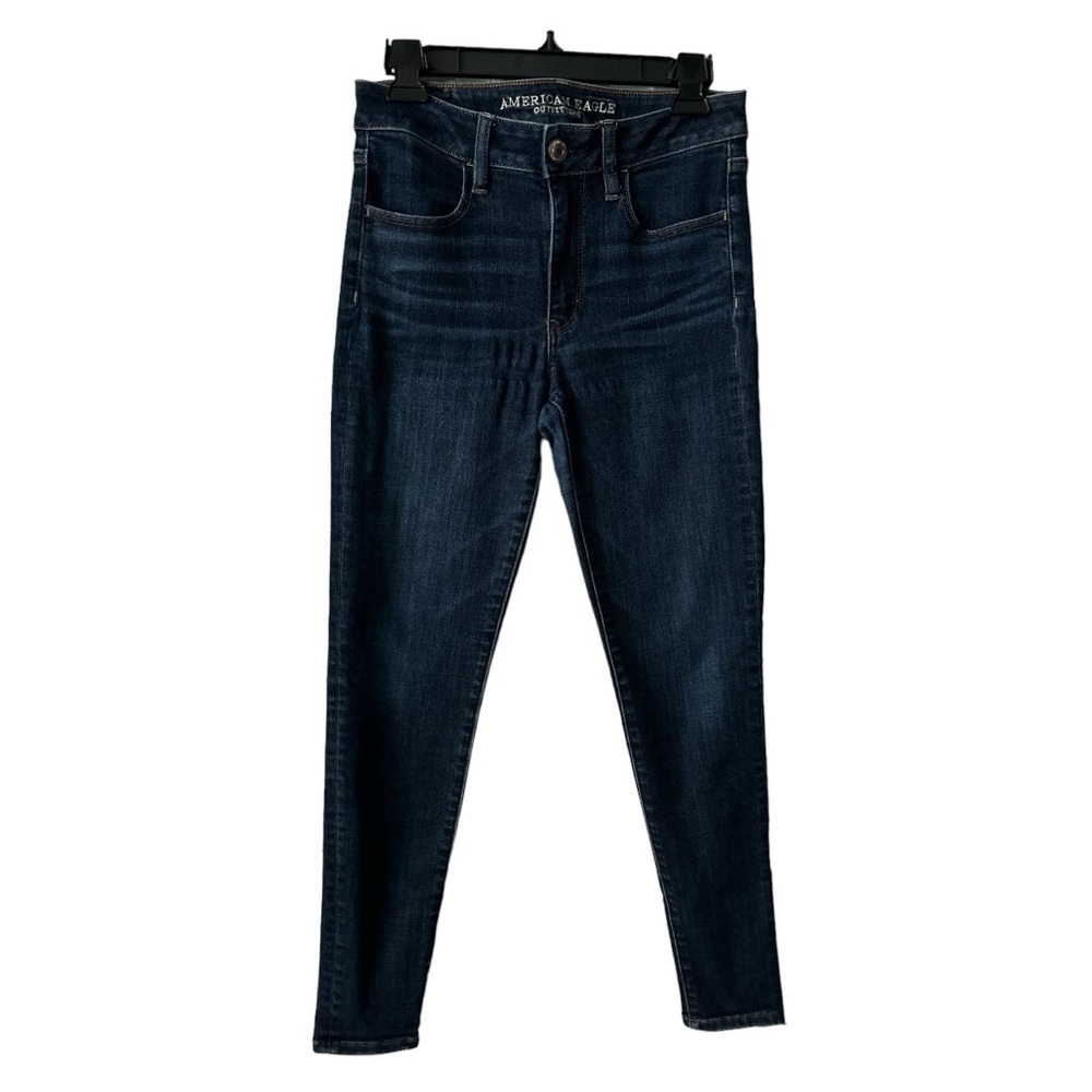 AE Hi-Rise Jegging - Dark Wash - Size 6